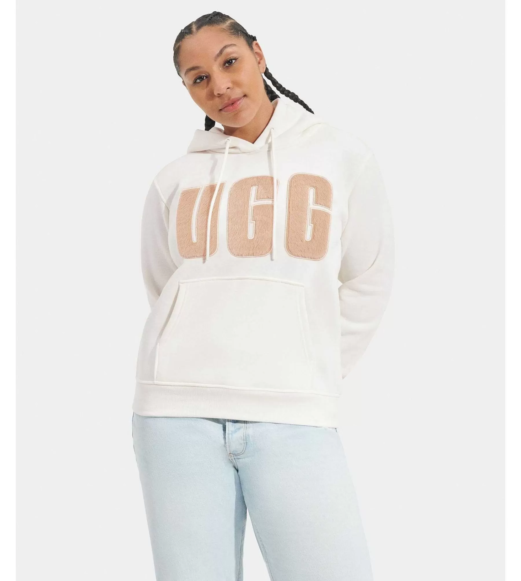 Rey fluff - Sweat à capuche avec logo | UGG Discount